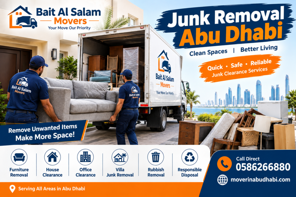 Furniture Recycling, Removal & Disposal Abu Dhabi by Bait Al Salam Movers. Professional old furniture removal, unwanted furniture collection, house clearance and office furniture removal services.Furniture Recycling, Removal & Disposal Abu Dhabi by Bait Al Salam Movers. Professional old furniture removal, unwanted furniture collection, house clearance and office furniture removal services.
