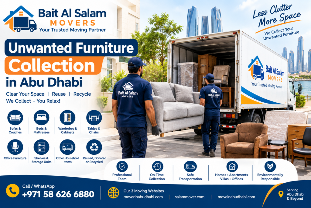 Unwanted Furniture Collection in Abu Dhabi