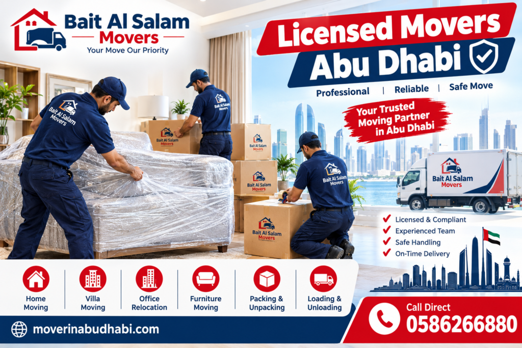 Licensed Movers Abu Dhabi – Reliable Moving Services