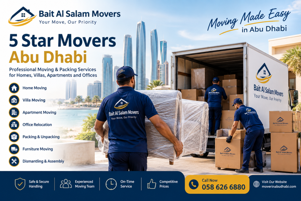 5 Star Movers Abu Dhabi – Professional Moving Services